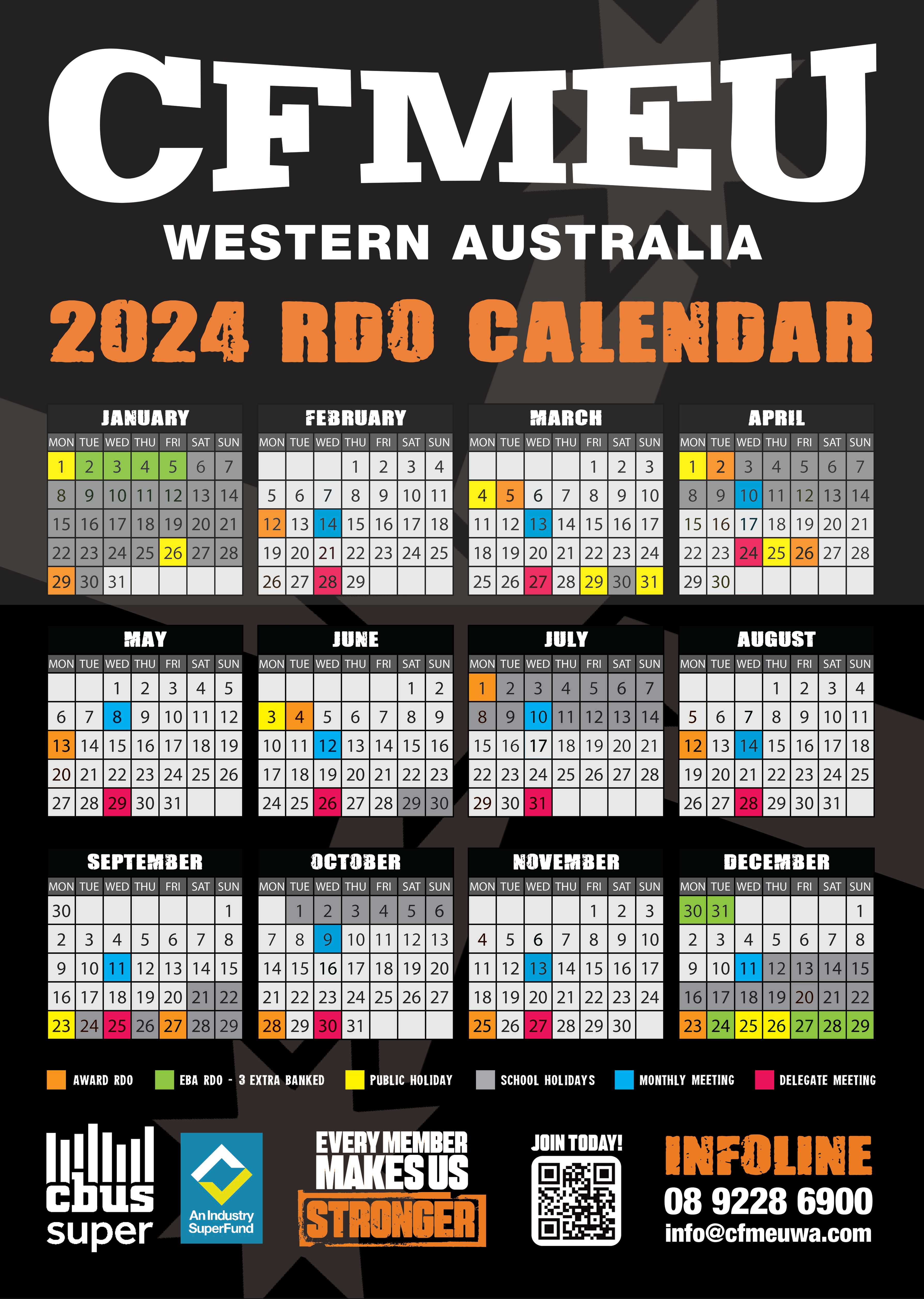 Cfmeu Calendar 2025 Victoria Pdf 